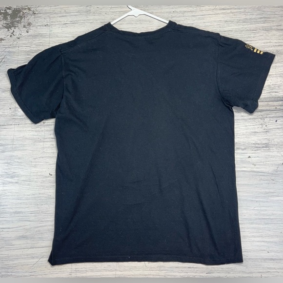 Land Of The Free Home Of The Brave Patriotic Flag T-Shirt - Picture 2 of 6